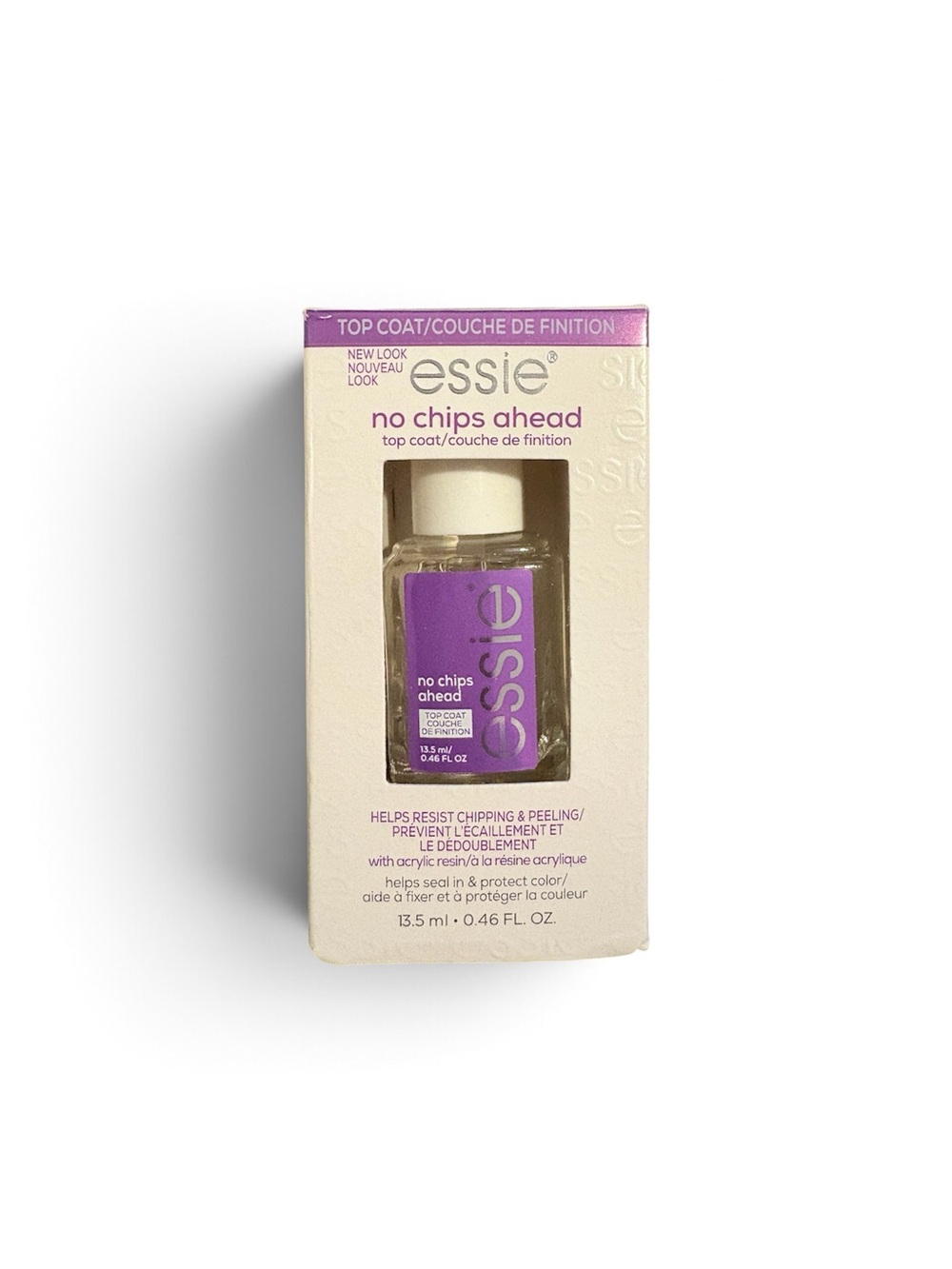 Essie No Chips Ahead Top Coat — Purple Finish